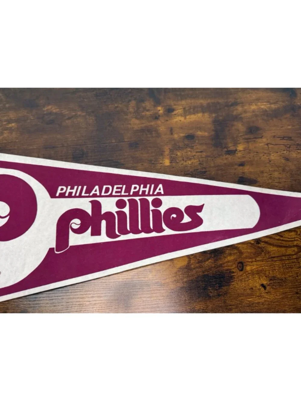 Philadelphia Phillies Vintage MLB Felt Pennant Sports Memorabilia 30 inches